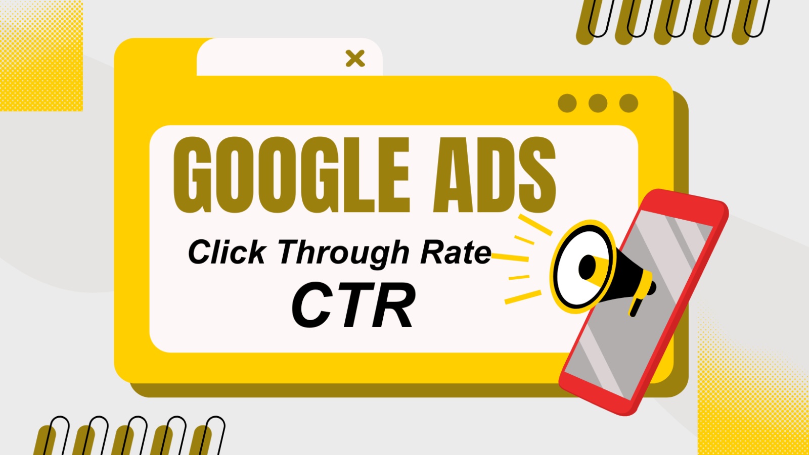 CLICK through rate Google ads